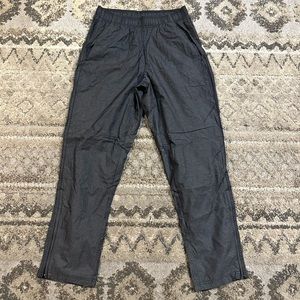 Adidas Essential Woven Pants Charcoal Gray Mesh Lined Pants Medium